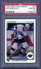 Luc Robitaille #73 Hockey Cards 1990 Upper Deck French Prices