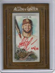 Fernando Tatis Jr. [Red Ink] #MA-FTJ Baseball Cards 2022 Topps Allen & Ginter Mini Autographs Prices