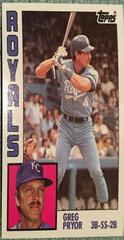 Greg Pryor #317 Baseball Cards 1984 Topps Prices