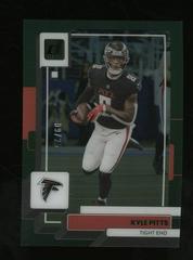 Kyle Pitts [Green] #2 Football Cards 2022 Panini Clearly Donruss Prices