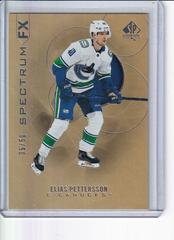 Elias Pettersson [Gold] Hockey Cards 2020 SP Authentic Spectrum FX Prices