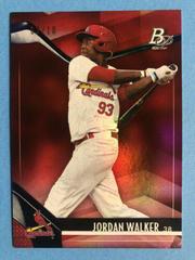 Jordan Walker [Red] Baseball Cards 2021 Bowman Platinum Top Prospects Prices
