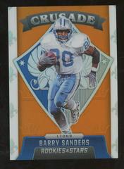 Barry Sanders [Orange] Football Cards 2021 Panini Rookies and Stars Crusade Prices