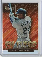 Ken Griffey Jr. [Holo] #EF9 Baseball Cards 2022 Panini Select En Fuego Prices