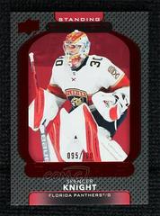 Spencer Knight [Standing Ovation Red] #104 Hockey Cards 2021 Upper Deck Ovation Prices