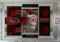 Bob Gibson [Gold] #FCS-BG Baseball Cards 2022 Panini Three and Two Full Count Swatches Prices