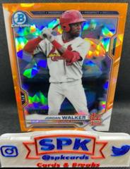 Jordan Walker [Orange] #BDC-187 Baseball Cards 2021 Bowman Draft Sapphire Prices