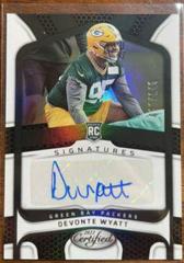 Devonte Wyatt #RS-DW Football Cards 2022 Panini Certified Rookie Signatures Prices