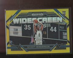 Scoot Henderson [Gold] #3 Basketball Cards 2023 Panini Prizm Draft Picks Widescreen Prices