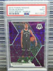 Kevin Durant [Fast Break Purple] Basketball Cards 2019 Panini Mosaic Prices