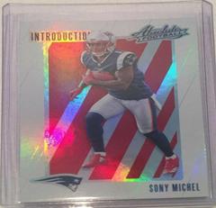 Sony Michel #SM Football Cards 2018 Panini Absolute Introductions Prices