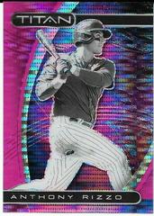 Anthony Rizzo [Pink Pulsar] #1 Baseball Cards 2021 Panini Chronicles Titan Prices