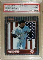 Derek Jeter #1 Baseball Cards 1997 Bowman Chrome International Prices