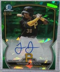 Termarr Johnson [Green] #BSPA-TJ Baseball Cards 2023 Bowman Chrome Sapphire Autographs Prices