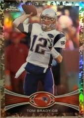 Tom Brady [Camouflage Refractor] #220 Football Cards 2012 Topps Chrome Prices