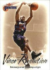 Vince Carter Basketball Cards 2000 Fleer Game Time Vince and the Revolution Prices