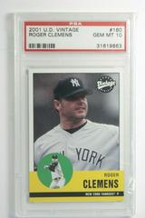 Roger Clemens Baseball Cards 2001 Upper Deck Vintage Prices