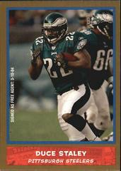 Duce Staley [Gold] #16 Football Cards 2004 Bazooka Prices