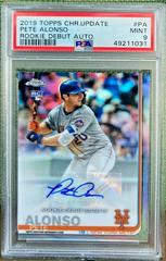 Pete Alonso #PA Baseball Cards 2019 Topps Chrome Rookie Debut Autograph Prices