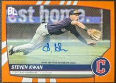Steven Kwan [Electric Orange Autograph] #32 Baseball Cards 2023 Topps Big League Prices