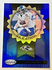 Mark Andrews [Blue] #6 Football Cards 2022 Panini Certified Seal of Approval Prices