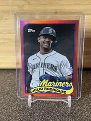 Julio Rodriguez, Ken Griffey Jr. [Red] #89DH-13 Baseball Cards 2023 Topps Archives 1989 Doubleheaders Prices
