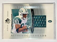 Santana Moss [Single Jersey] #JC-SM Football Cards 2003 SP Authentic Threads Prices