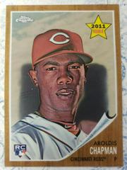 Aroldis Chapman #C117 Baseball Cards 2011 Topps Heritage Chrome Prices
