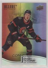 Brady Tkachuk [Full Autograph] Hockey Cards 2021 Upper Deck Allure Rainbow Prices