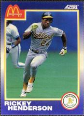 Rickey Henderson Baseball Cards 1990 Score McDonald's Prices
