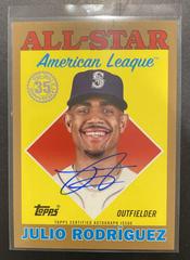 Julio Rodriguez [Gold] #88ASA-JR Baseball Cards 2023 Topps 1988 All Star Autographs Prices