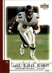 Shannon Sharpe #12 Football Cards 2001 Upper Deck Top Tier Prices