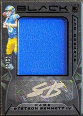Stetson Bennett IV #BOJ-2 Football Cards 2023 Panini Black Blacked Out Jersey Autographs Prices