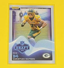 Christian Watson #17 Football Cards 2022 Panini Instant Draft Night Prices