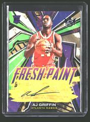 AJ Griffin [Sapphire] #FP-AJG Basketball Cards 2022 Panini Court Kings Fresh Paint Autographs Prices