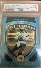Tom Brady [Teal] #GT-1 Football Cards 2021 Panini Certified Gold Team Prices