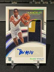Blake Wesley [Patch Autograph] #47 Basketball Cards 2022 Panini Immaculate Collection Collegiate Prices