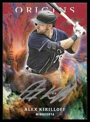 Alex Kirilloff [Red Silver Ink] Baseball Cards 2021 Panini Chronicles Origins Signatures Prices
