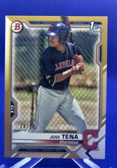 Jose Tena [Gold] #BP-128 Baseball Cards 2021 Bowman Paper Prospects Prices