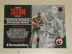 Jayson Tatum [Red] Basketball Cards 2017 Panini Chronicles Prices