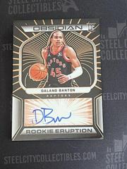 Dalano Banton [Orange] Basketball Cards 2021 Panini Obsidian Rookie Eruption Signatures Prices
