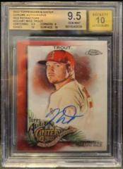 Mike Trout [Red] #AGA-MT Baseball Cards 2022 Topps Allen & Ginter Chrome Autographs Prices