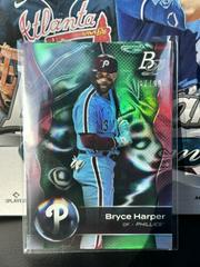 Bryce Harper [Green Ice] #10 Baseball Cards 2023 Bowman Platinum Prices