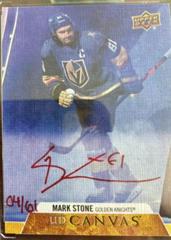 Mark Stone [Red Ink] #CS-MS Hockey Cards 2020 Upper Deck Clear Cut Canvas Signatures Prices
