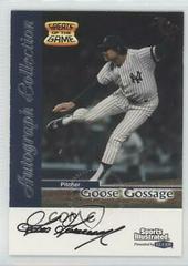 Goose Gossage Baseball Cards 1999 Sports Illustrated Greats of the Game Autographs Prices