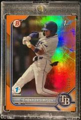 Chandler Simpson [Orange] #BD-26 Baseball Cards 2022 Bowman Draft 1st Edition Prices