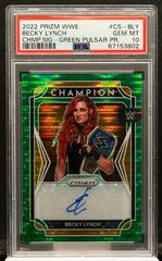 Becky Lynch [Green Pulsar Prizm] #CS-BLY Wrestling Cards 2022 Panini Prizm WWE Champion Signatures Prices