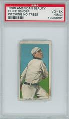Chief Bender [No Trees in Background] Baseball Cards 1909 T206 American Beauty 350 no Frame Prices