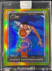 Giannis Antetokounmpo [Gold] #11 Basketball Cards 2019 Panini One and One Prices