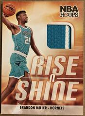 Brandon Miller #RS-MIL Basketball Cards 2023 Panini Hoops Rise N Shine Memorabilia Prices